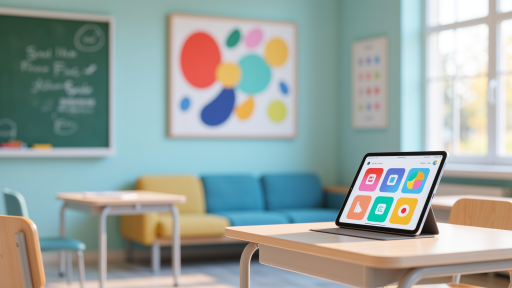 知名大学远程教育云桌面案例，显示在线教学平台界面，绿色背景，体现教育科技