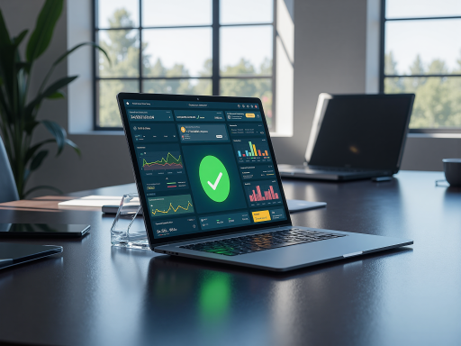 教育机构远程教学场景，显示云桌面教学界面，绿色背景，体现教育科技概念